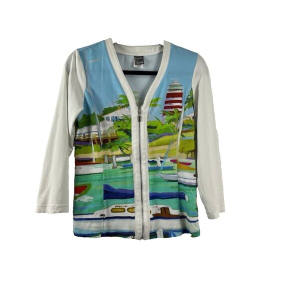 Simply Art Dolcezza Lighthouse Cotton Jacket Women's Size XS - Picture 1 of 8